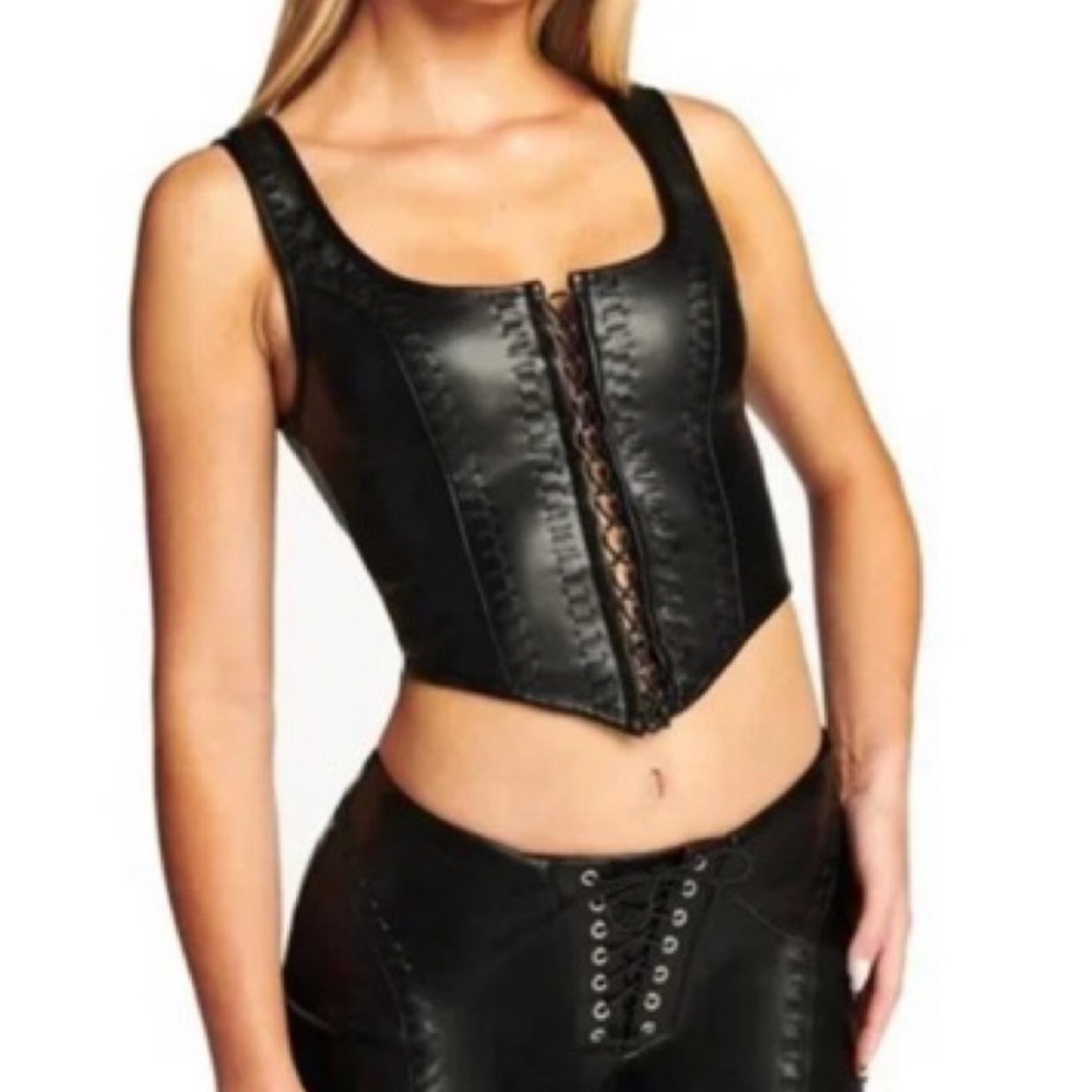 I.AM.GIA Faux Leather Corset